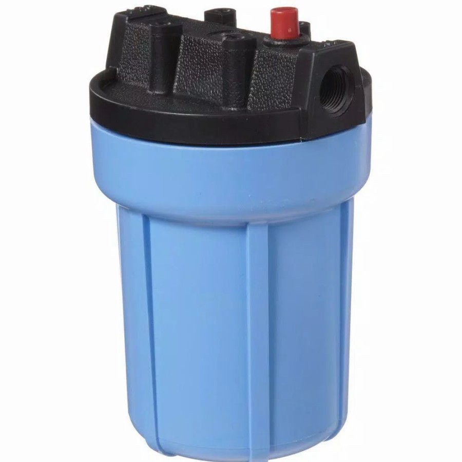 Water Filters * | Water Filter Parts Pentek 158002 3/8 In. #5 Water Filter Housing With Pressure Release Blue/Black
