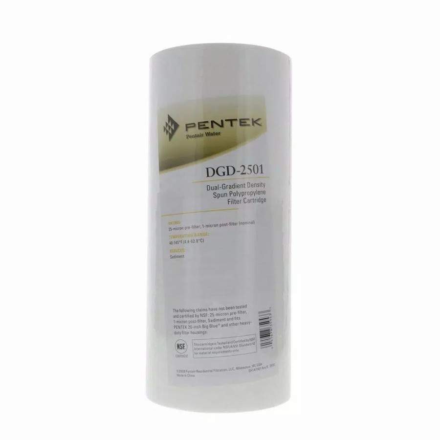 Water Filters * | Replacement Water Filters Pentek Dgd-2501 10 In. X 4-1/2 In. Dual Gradient Sediment Water Filter