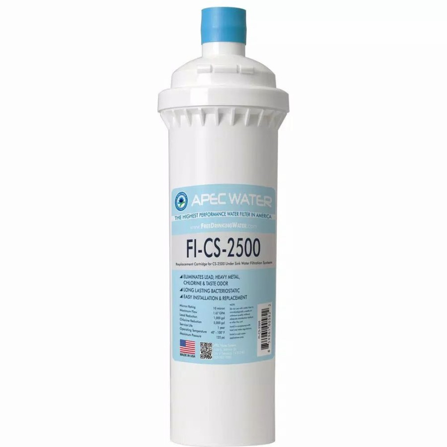 Water Filters * | Water Filtration Systems Apec Water Systems Cs-Series 5,000 Gal. Replacement Filter For Cs-2500 High Capacity Under-Counter Water Filtration System