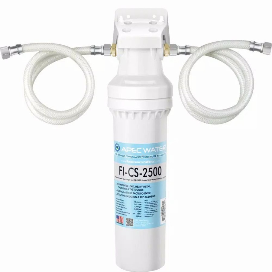 Water Filters * | Water Filtration Systems Apec Water Systems Cs-Series Easy Install High Capacity Under-Counter Water Filtration System