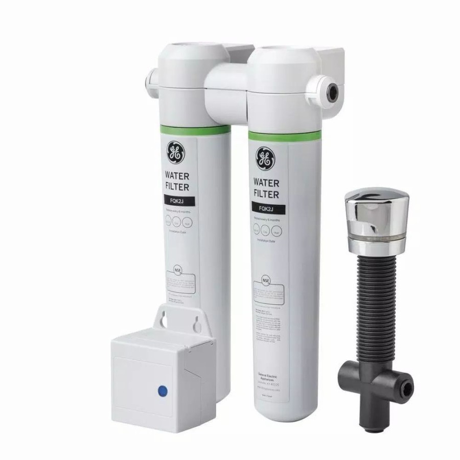 Water Filters * | Water Filtration Systems Ge Under Sink Dual Flow Water Filtration System