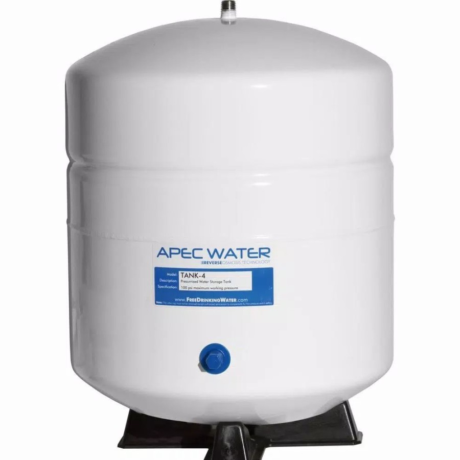 Water Filters * | Water Filter Parts Apec Water Systems 4 Gal. Pre-Pressurized Residential Reverse Osmosis Drinking Water Storage Tank