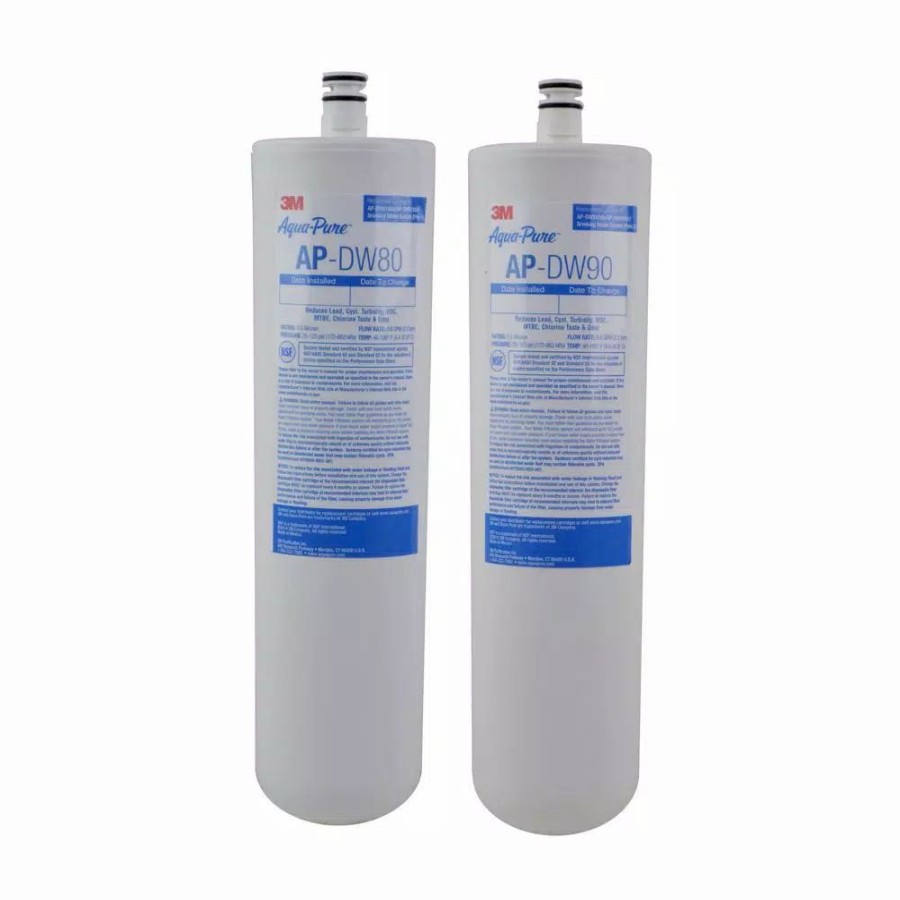 Water Filters * | Replacement Water Filters 3M Aqua-Pure Under Sink Replacement Water Filter Ap-Dw80/90 2 Filter Replacement Cartridge For Aqua-Pure Ap-Dws1000 System