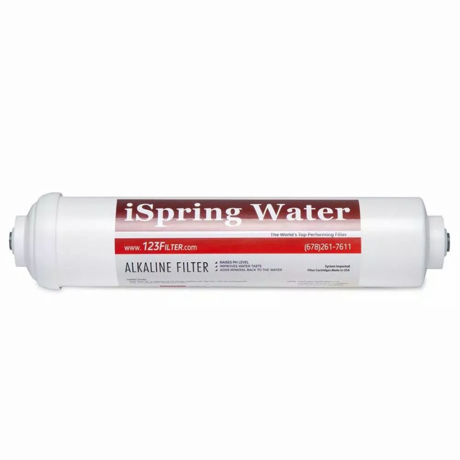 Water Filters * | Replacement Water Filters Ispring Premium 10 In. Universal Inline Alkaline Replacement Water Filter Cartridge For Reverse Osmosis Ro System, Ph+