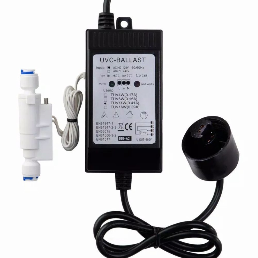 Water Filters * | Water Filter Parts Ispring 11-Watt 110-Volt Transformer Ballast With Smart Flow Sensor Switch