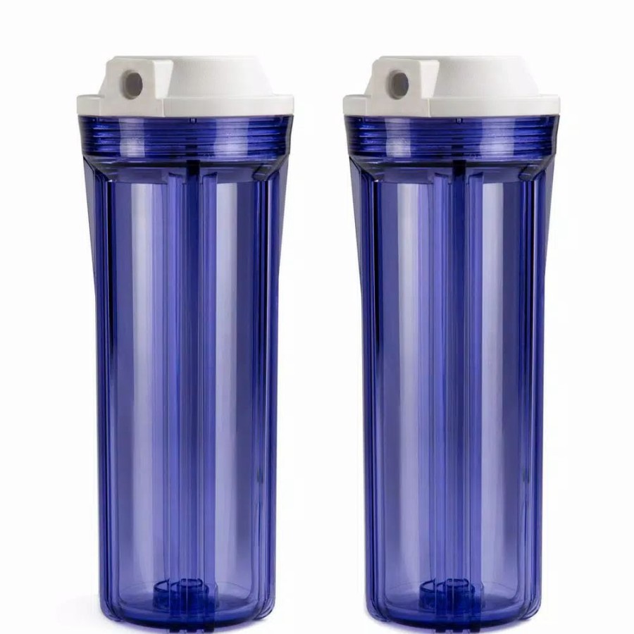 Water Filters * | Water Filter Parts Ispring Transparent Water Filter Housings 10 In. Ro / Aquarium (2-Pack)