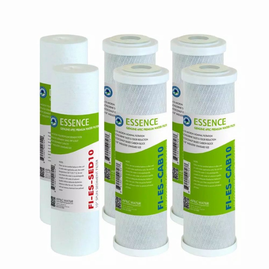 Water Filters * | Water Filtration Systems Apec Water Systems Essence 10 In. Standard Capacity First 3-Stage Ro Replacement Filter (Bundle Of 2 Pre-Filter Set)