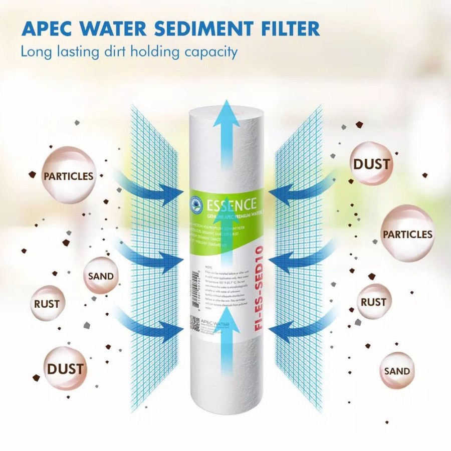 Water Filters * | Water Filtration Systems Apec Water Systems Essence 10 In. Standard Capacity First 3-Stage Ro Replacement Filter (Bundle Of 2 Pre-Filter Set)