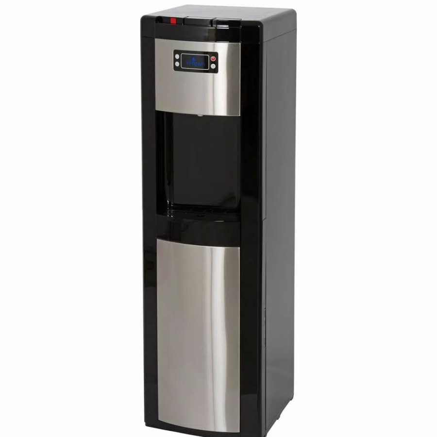 Water Filters * | Water Dispensers Vitapur 3-5 Gal. Energy Star Hot/Room/Cold Temperature Bottom Load Water Cooler Dispenser With Kettle Feature In Black/Stainless