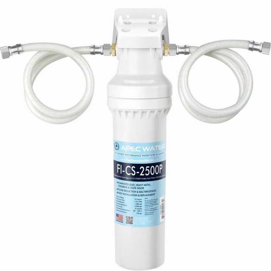 Water Filters * | Water Filtration Systems Apec Water Systems Cs-Series High Capacity Under-Counter Water Filtration System With Scale Inhibitor