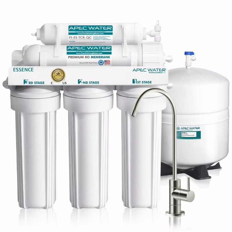 Water Filters * | Water Filtration Systems Apec Water Systems Essence Premium Quality 5-Stage Under-Sink Reverse Osmosis Drinking Water Filter System