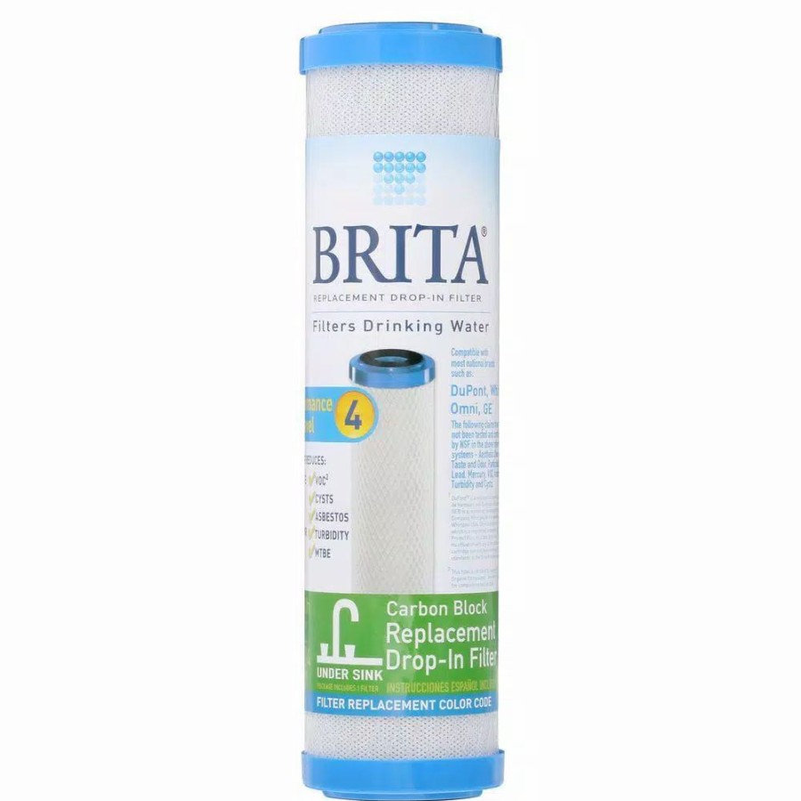 Water Filters * | Replacement Water Filters Brita Carbon Block Drop-In Replacement Filter